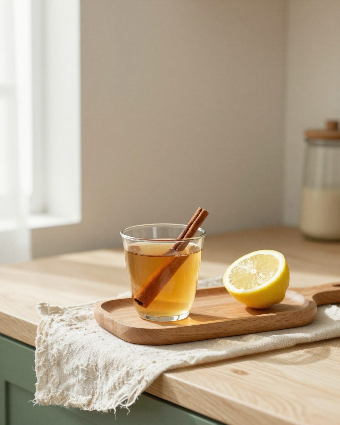 Acqua calda, cannella e limone a digiuno