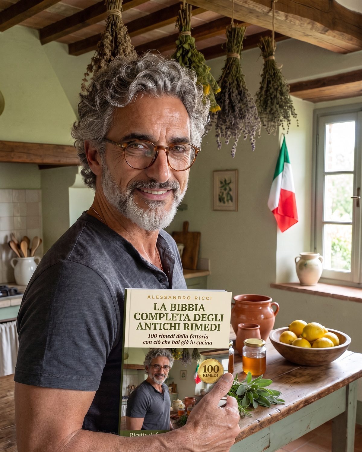 Alessandro Ricci con il libro in mano
